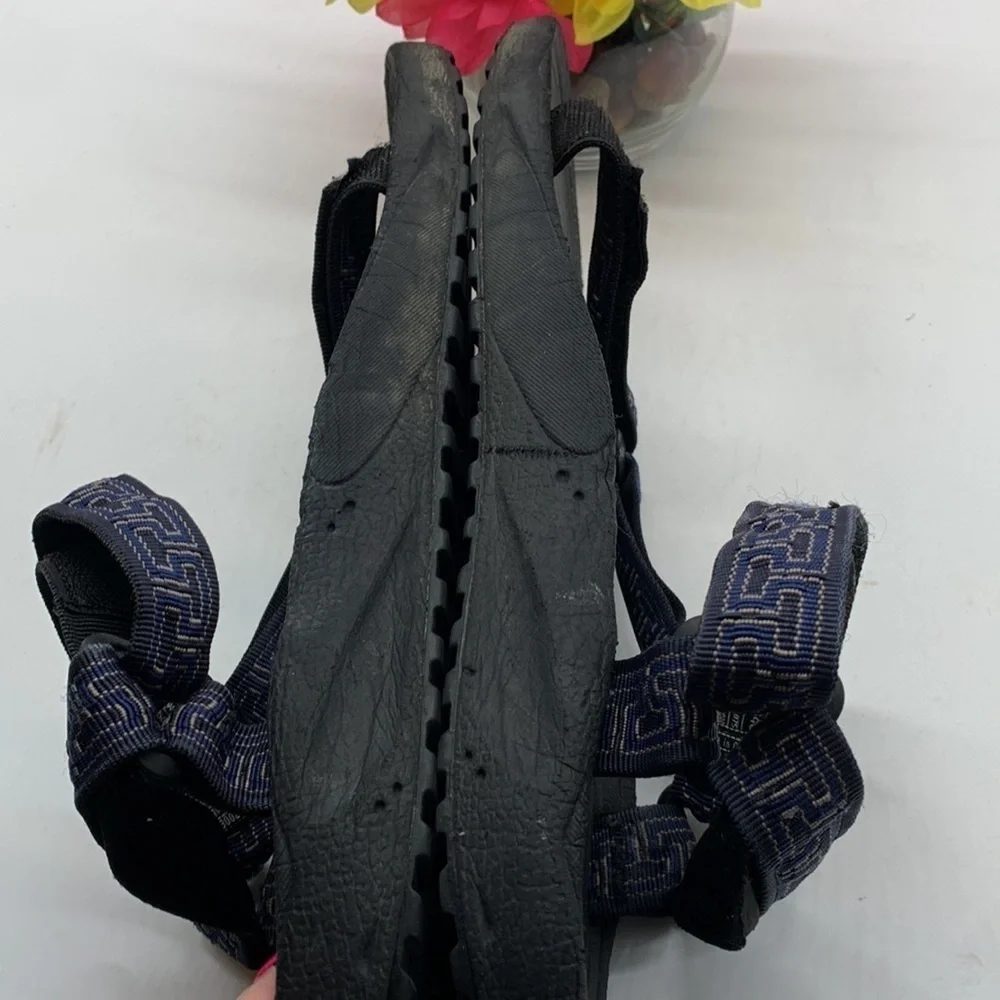 Teva Hurricane Black Blue Sport Hiking Sandal 6640 - Sz 12. MS1346C